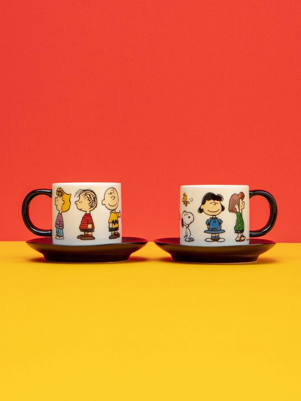 Peanuts Espresso Set Cups and Saucers  - Gang