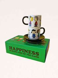 Peanuts Espresso Set Cups and Saucers  - Gang