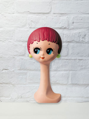 Koziel Cut Out - Mannequin Head Hat - Red-Haired