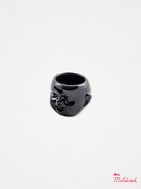 Baby Face mini Pot / Planter Black laugh