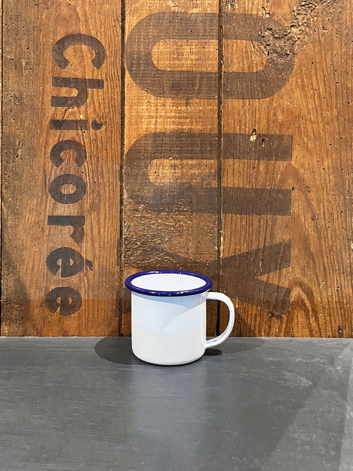 Falcon Enamel Espresso Mug White / Blue