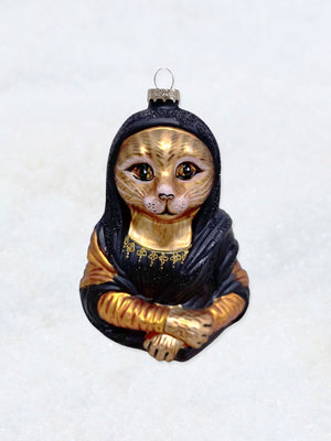 Christmas Ornament - Mona Lisa Cat Tabby