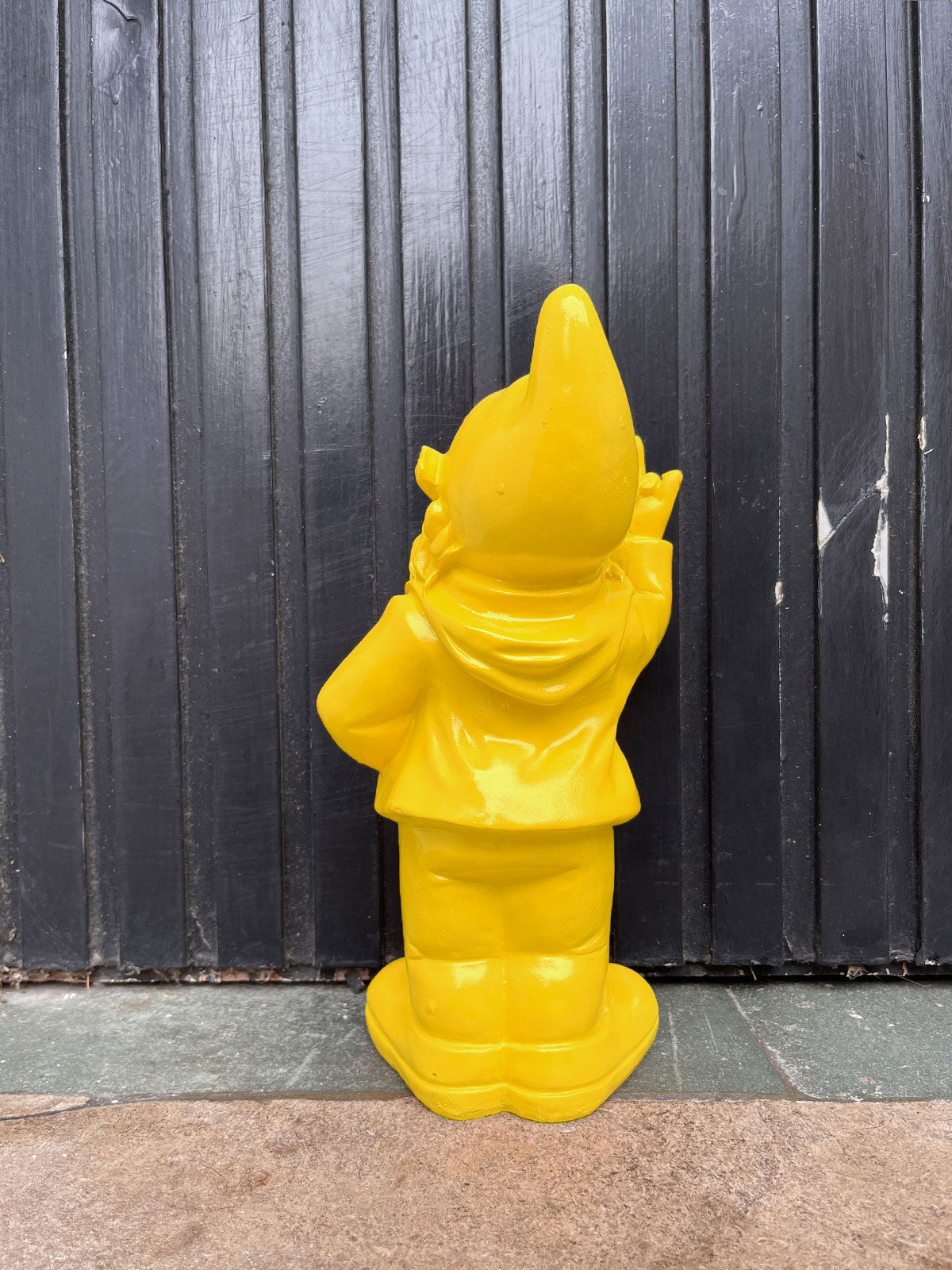 Naughty Finger Gnome 32cm - Yellow