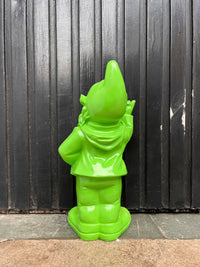 Naughty Finger Gnome 32cm - Lime Green