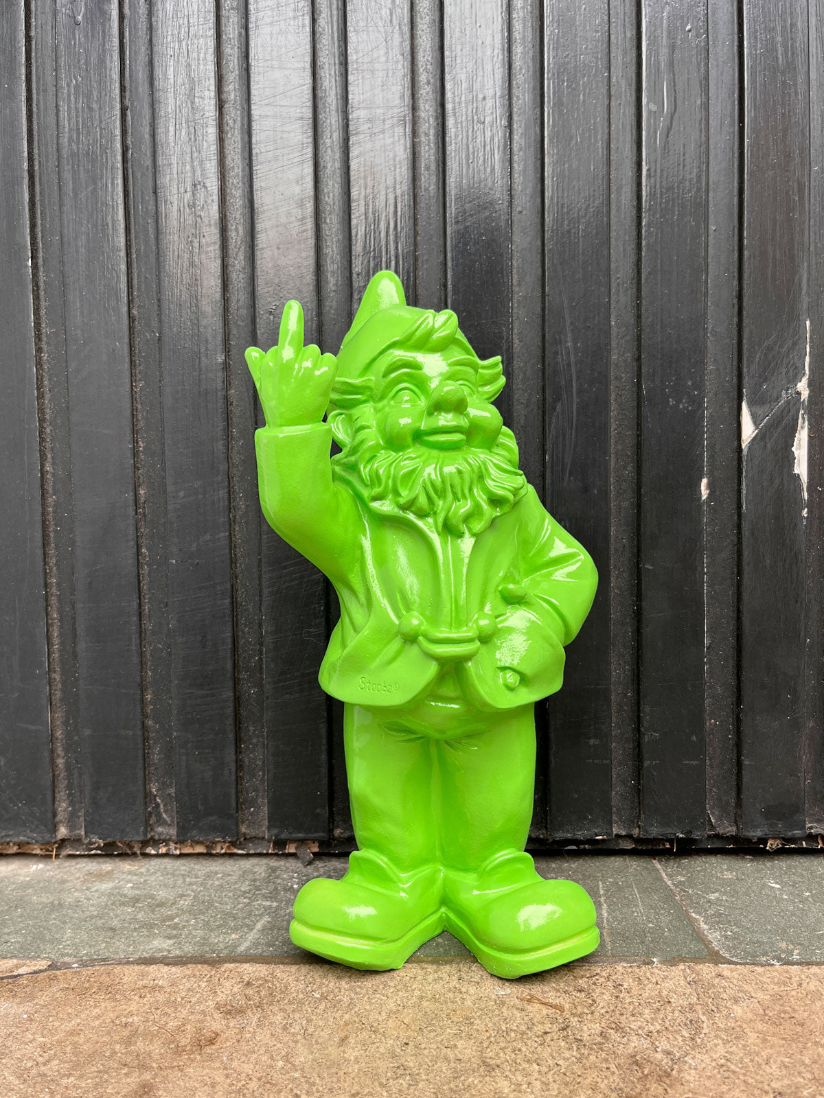 Naughty Finger Gnome 32cm - Lime Green