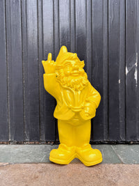 Naughty Finger Gnome 32cm - Yellow