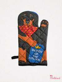 Black Dachshund - Oven Mitt