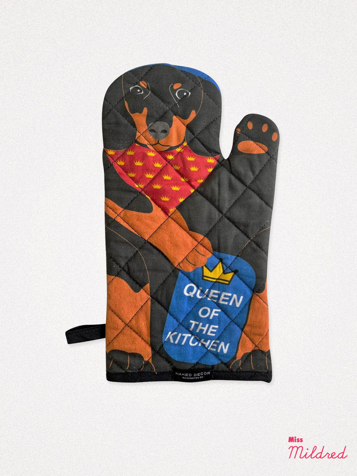 Black Dachshund - Oven Mitt