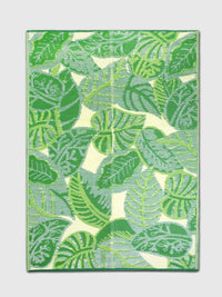 Tropical Palm Leaf Outdoor Rug