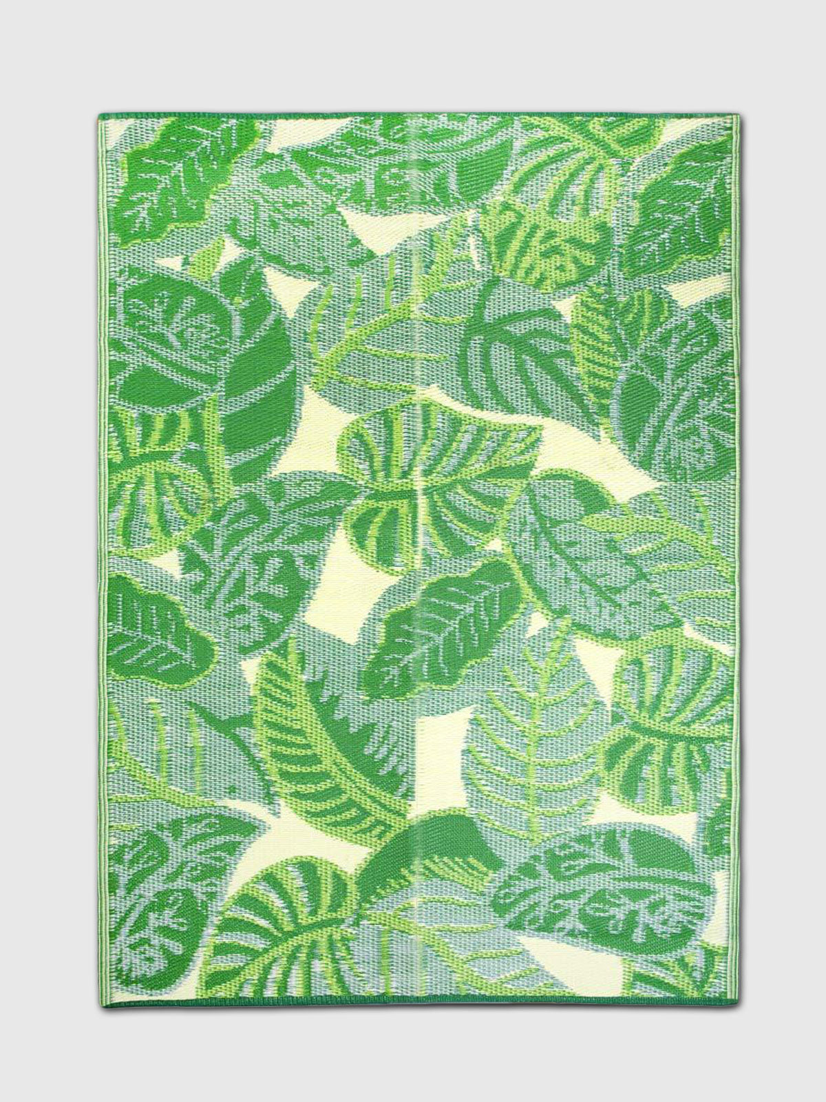 Tropical Palm Leaf Outdoor Rug