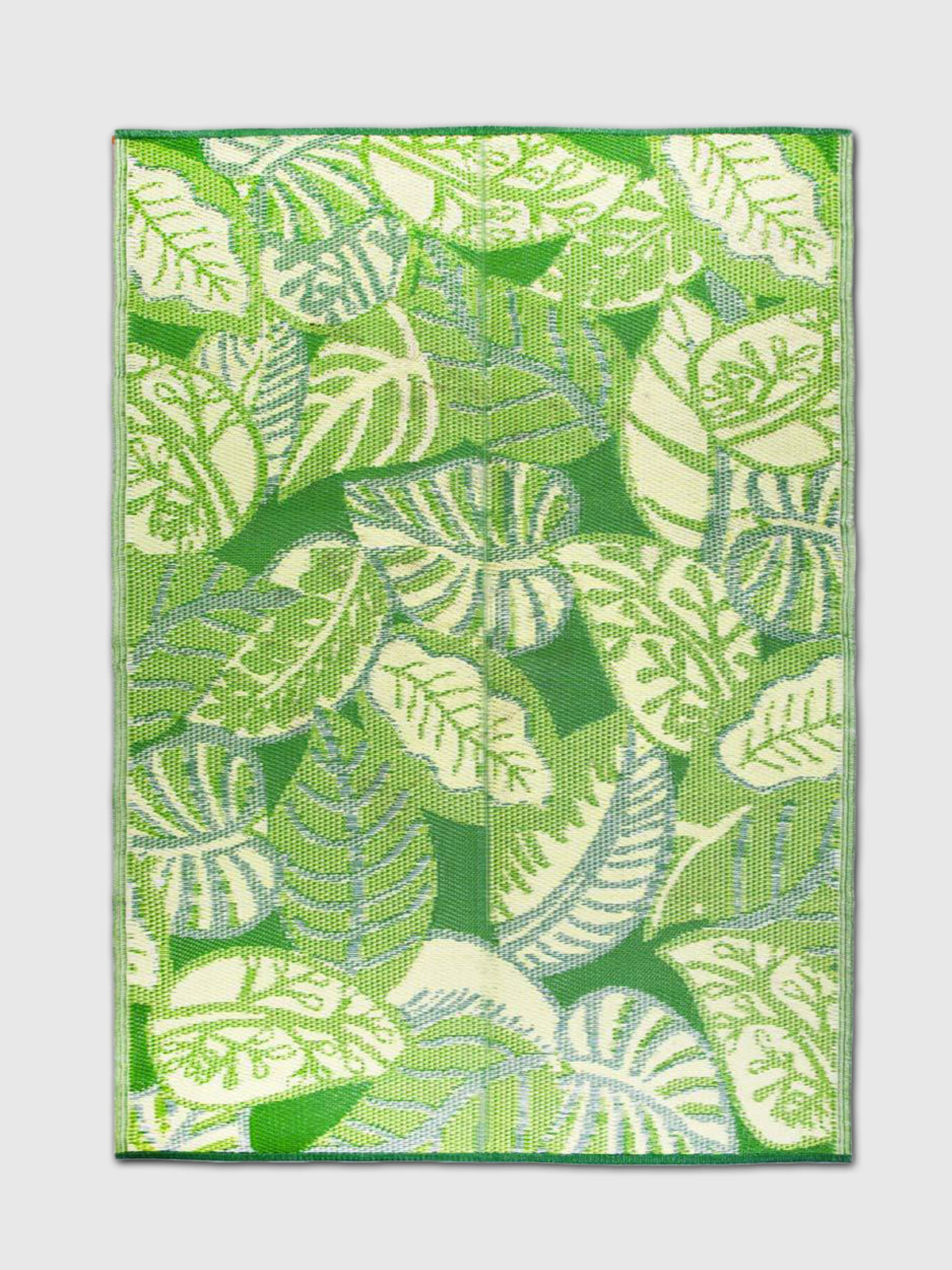 Tropical Palm Leaf Outdoor Rug