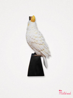 Cockatoo Parrot Bird Candlestick Holder