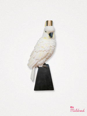 Cockatoo Parrot Bird Candlestick Holder
