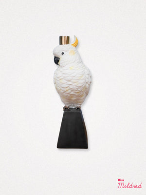 Cockatoo Parrot Bird Candlestick Holder