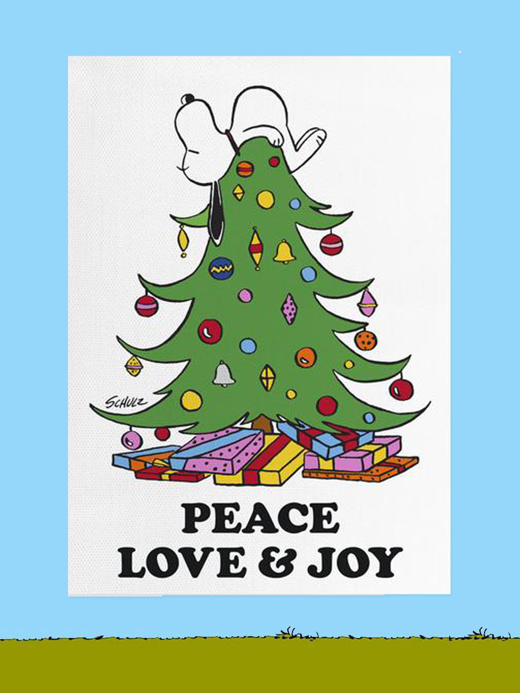 Peanuts Tea Towel - Peace, Love and Joy