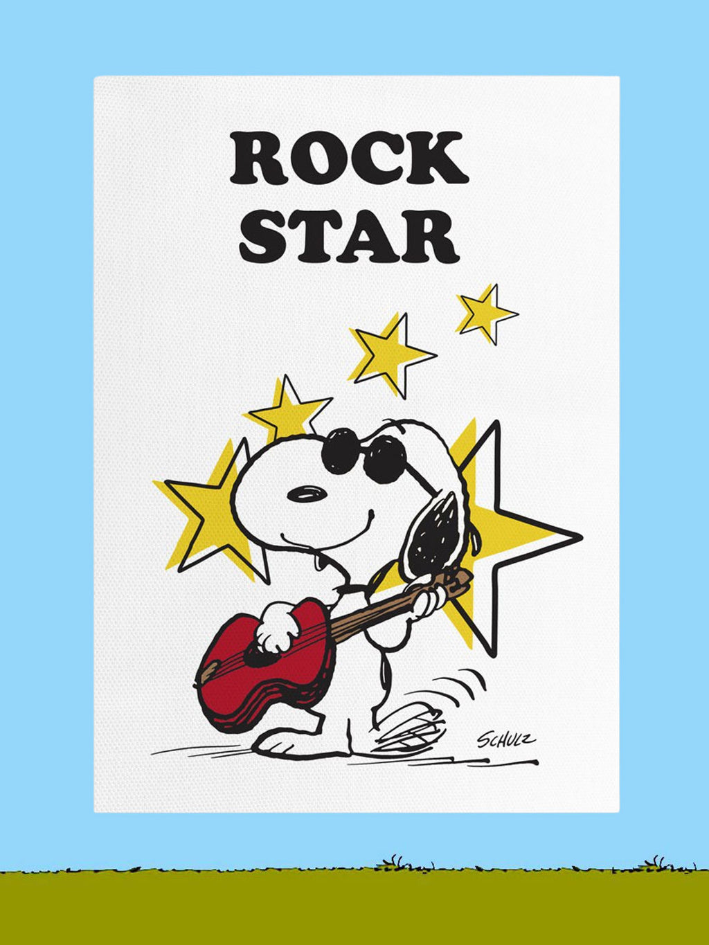 Peanuts Tea Towel - Snoopy Rock Star