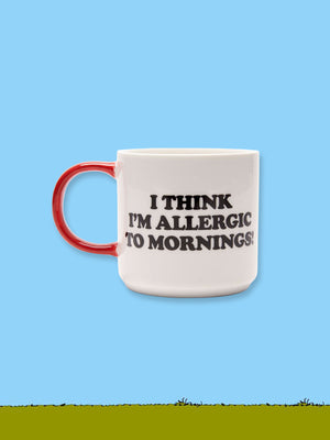 Peanuts Ceramic Mug - Allergic to Mornings Mug