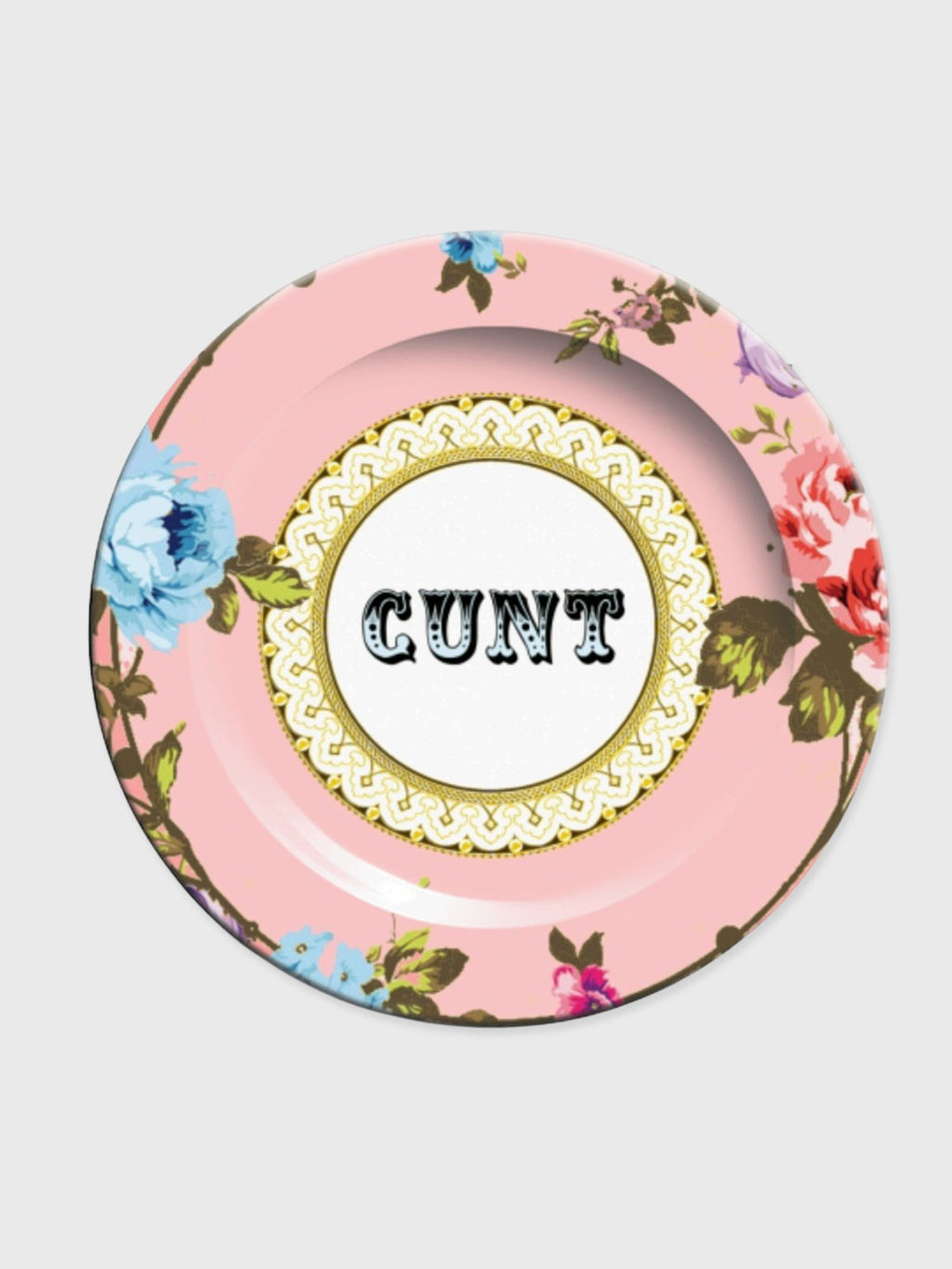 Side Plate 6" - Cunt - Pink