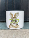 Bunny wearing glasses Pot