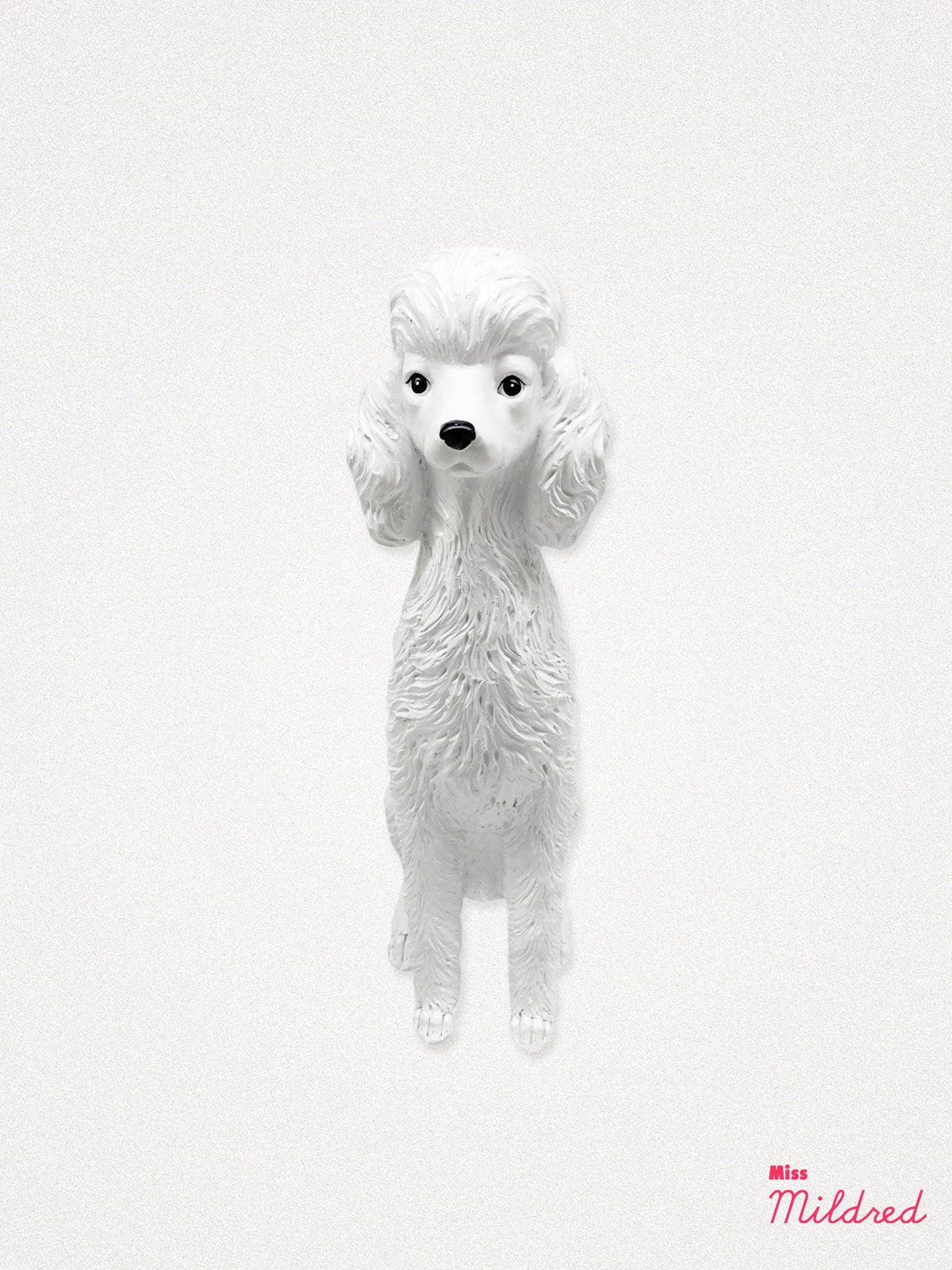 Pamela Poodle Statue - White 35.5cm