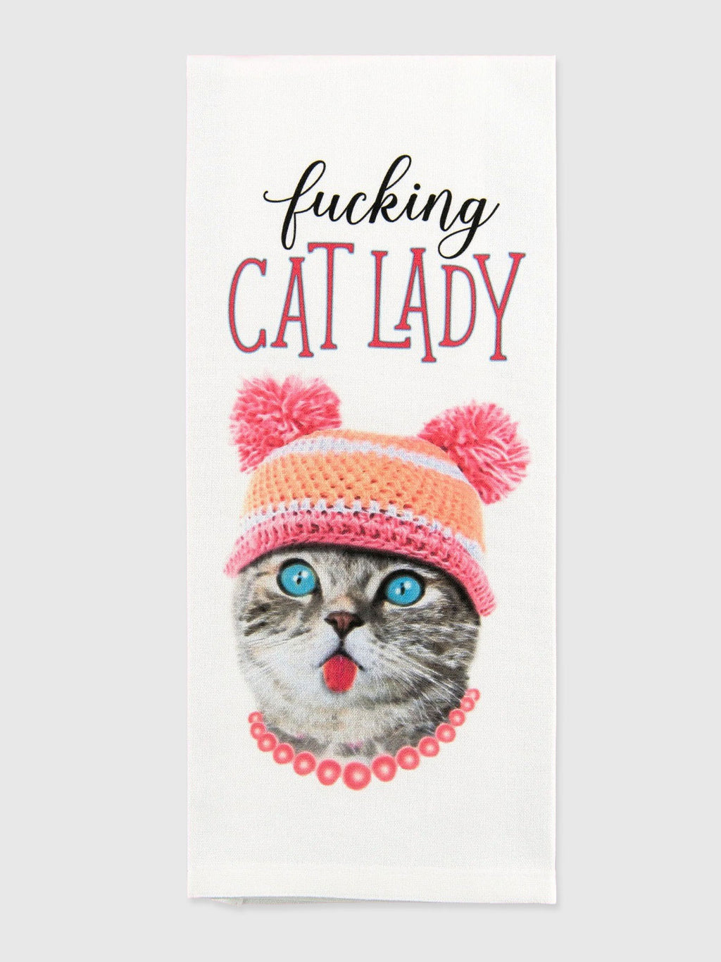 Funny Tea Towels - Fucking Cat Lady