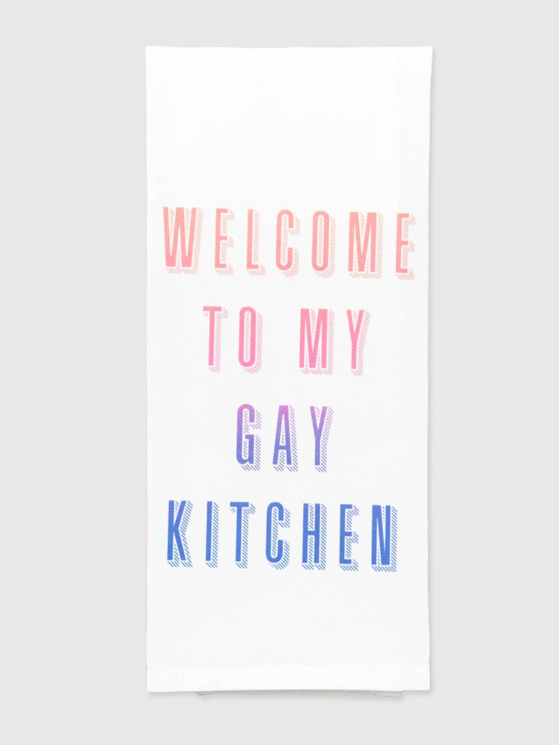 Funny Tea Towels - Welcome To My Gay Kitchen