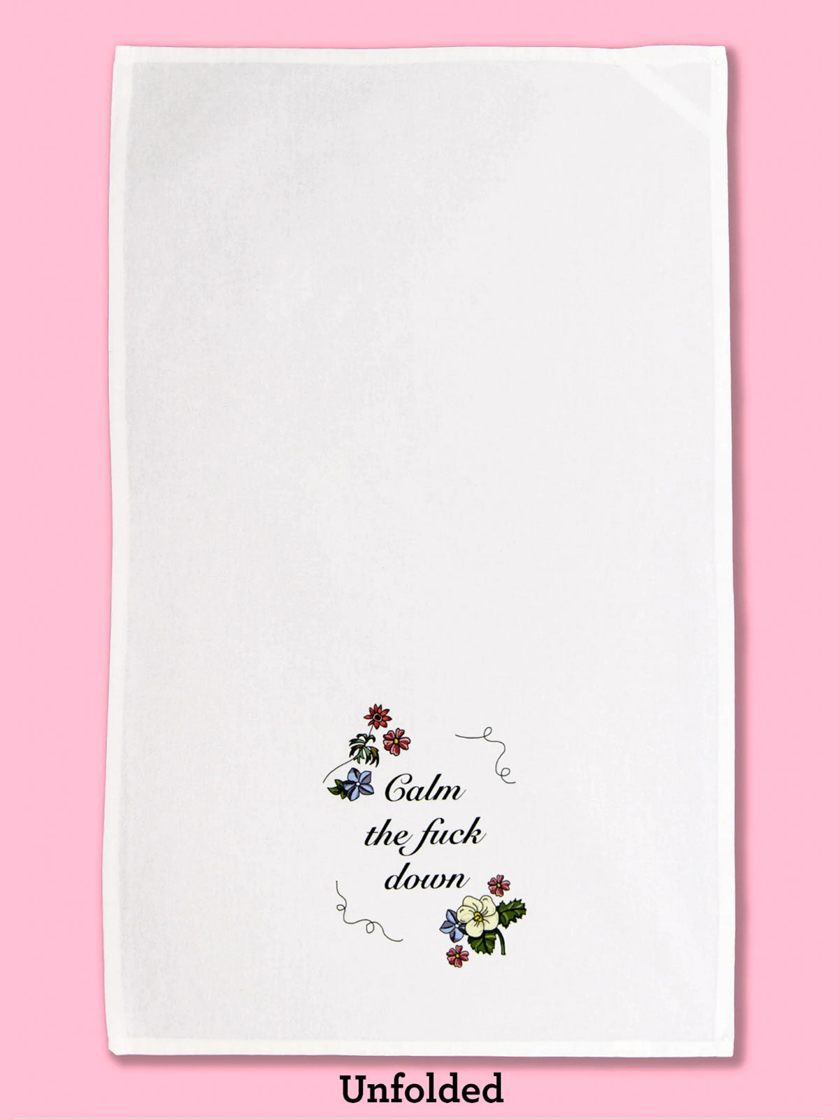 Funny Tea Towels - Calm the fuck down