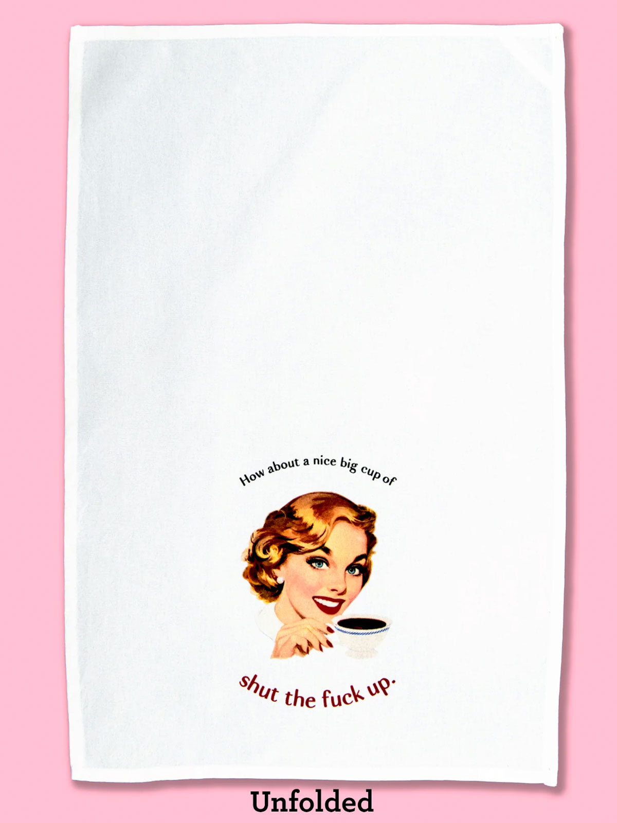 Funny Tea Towels - Nice Big Cup of STFU