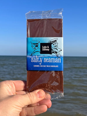 Salty Seaman - Caramel Sea Salt Chocolate Bar 100g