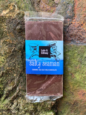 Salty Seaman - Caramel Sea Salt Chocolate Bar 100g
