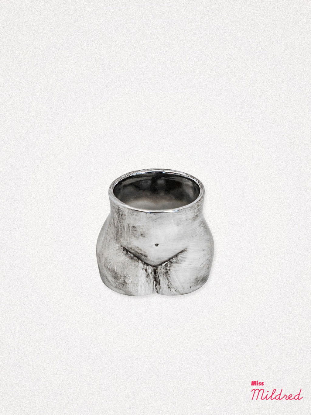 Booty Ceramic Jar / Pot Silver - Small