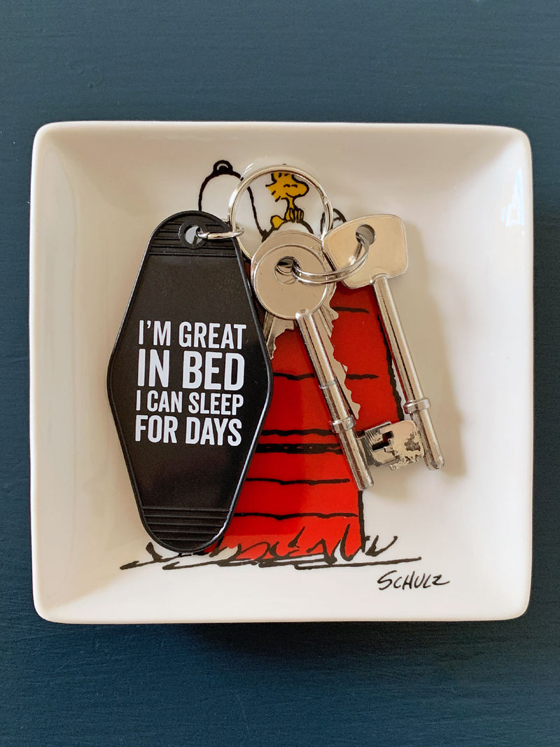 Motel Key Tag - I'm Great In Bed I Can Sleep For Days