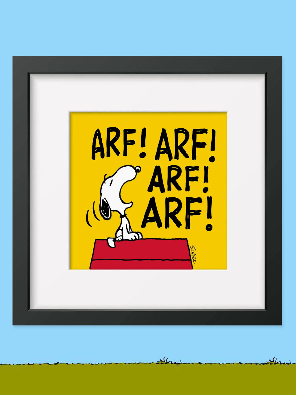 Peanuts Framed Print - Arf Snoopy