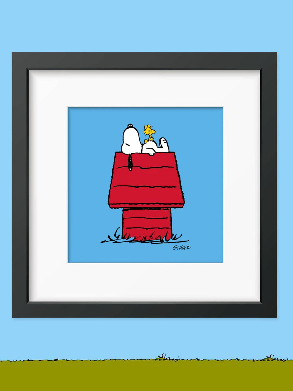 Peanuts Framed Print - Snoopy and Woodstock