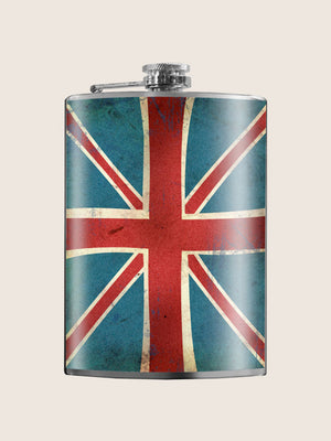 Stainless Steel Hip Flask - Union Jack