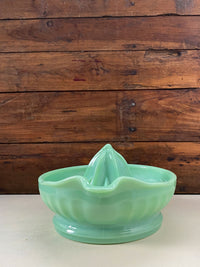 Jadeite Glass Juicer with Handle