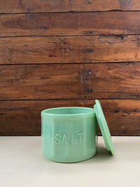 Jadeite Glass Salt Cellar