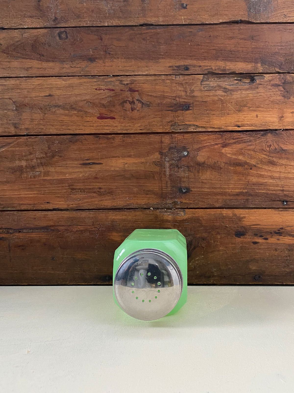 Jadeite Glass Salt Shaker 6oz