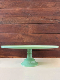 Jadeite Glass Large Cake Stand - 33cm