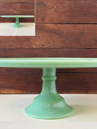 Jadeite Glass Large Cake Stand - 33cm
