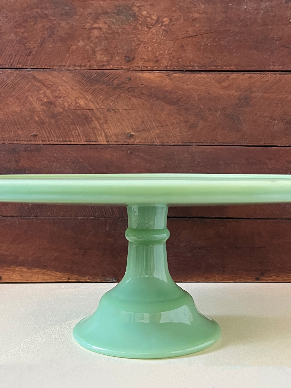 Jadeite Glass Large Cake Stand - 33cm