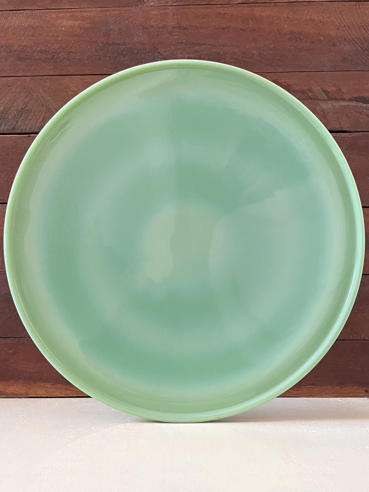 Jadeite Glass Large Cake Stand - 33cm