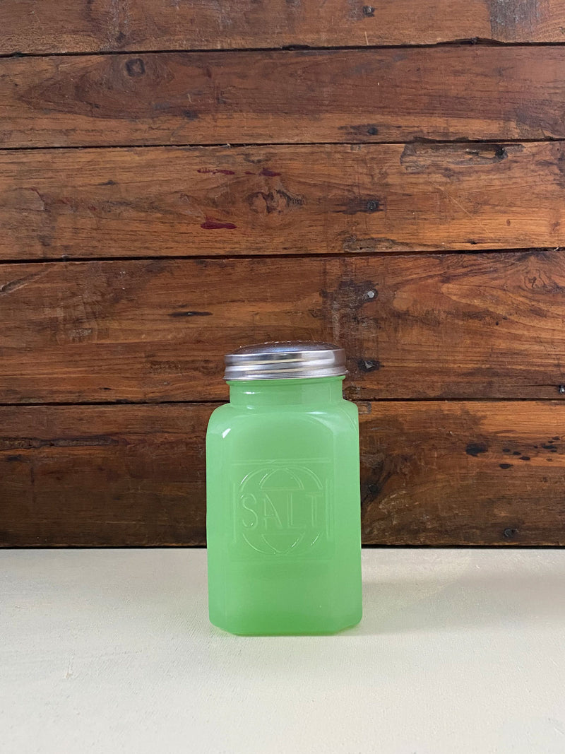 Jadeite Glass Salt Shaker 6oz