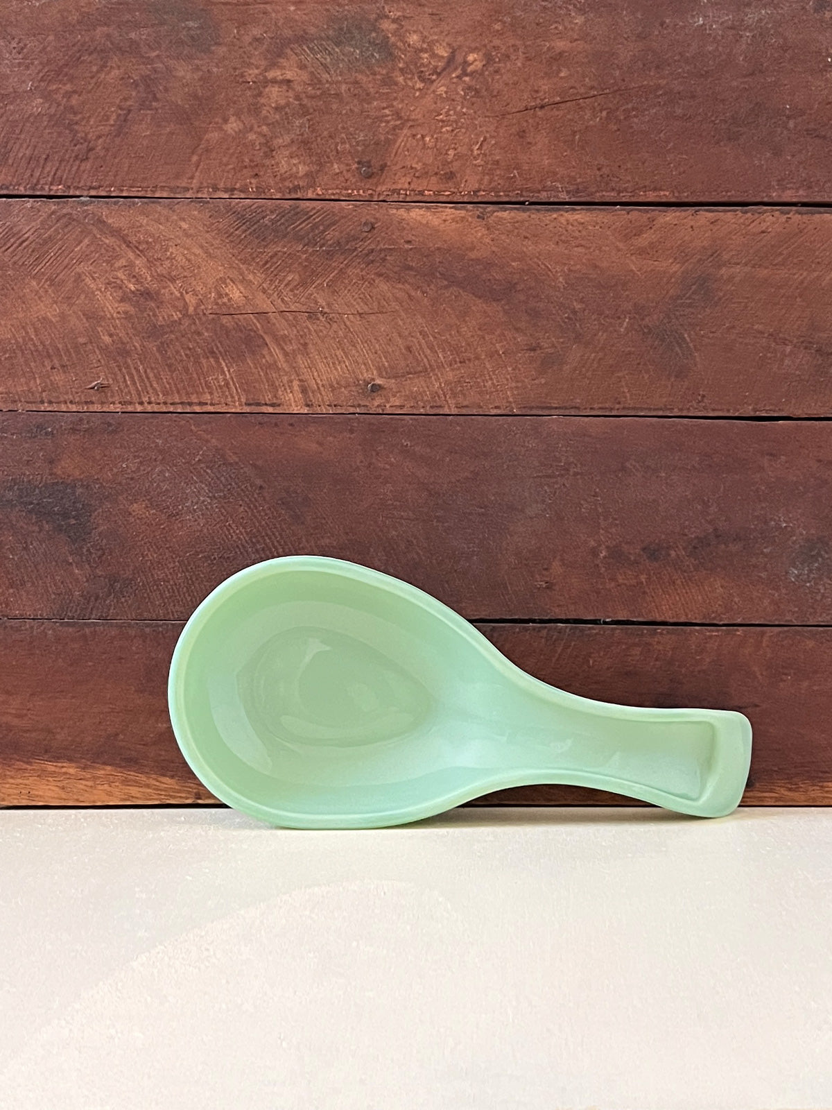 Jadeite Glass Spoon Rest