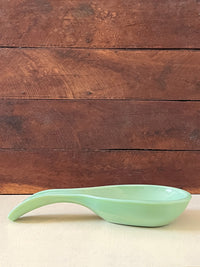 Jadeite Glass Spoon Rest