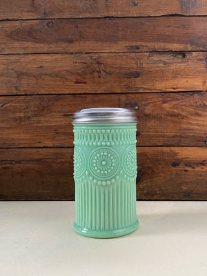 Jadeite Glass Sugar Shaker