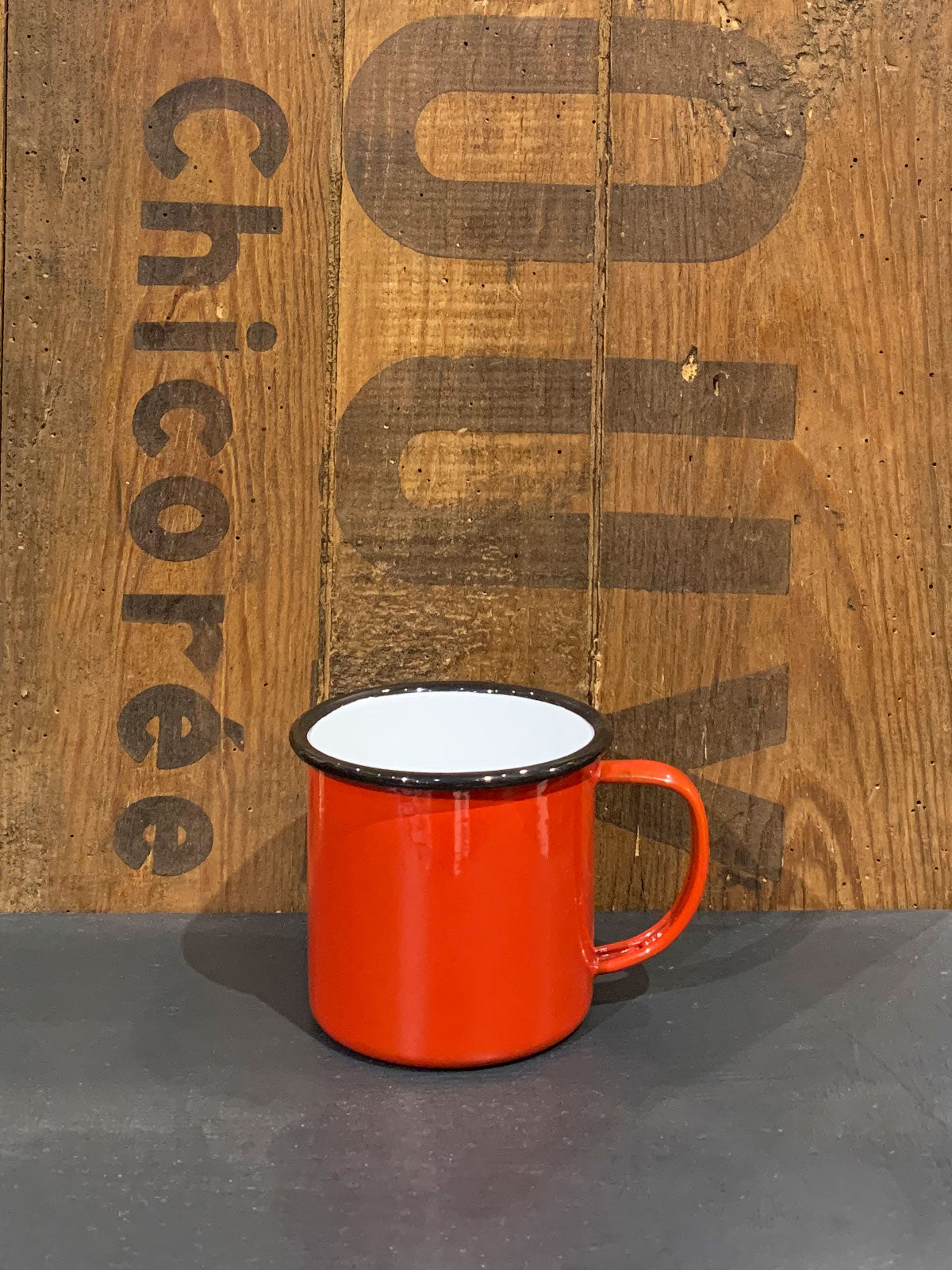 Falcon Enamel Mug Red - 8cm