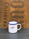 Falcon Enamel Mug White - 8cm