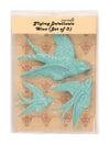 Swallow Bird Wall Decorations - Turquoise