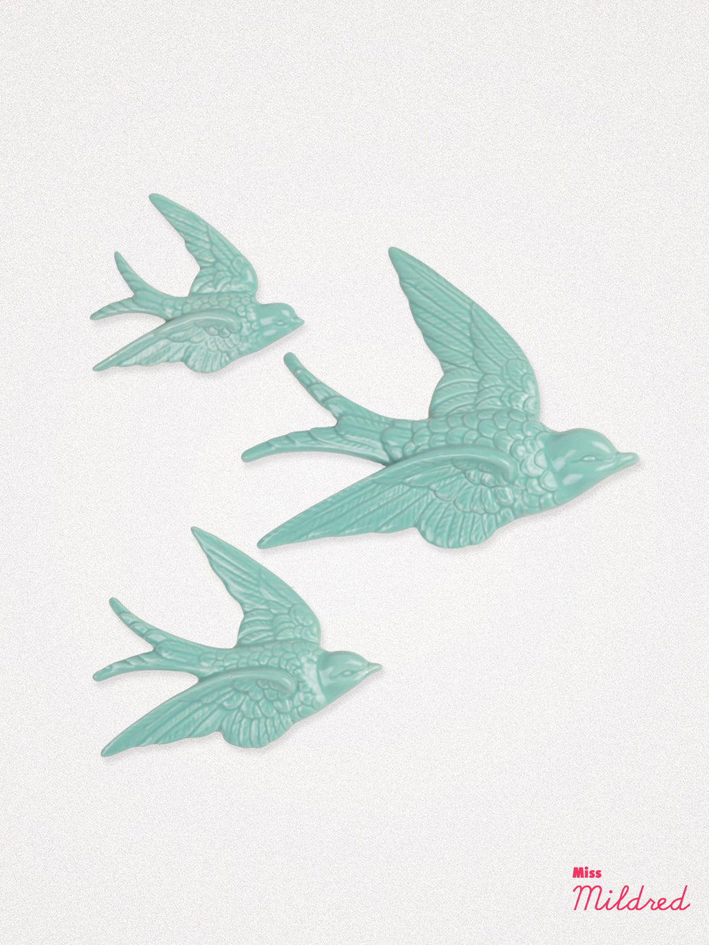 Swallow Bird Wall Decorations - Turquoise